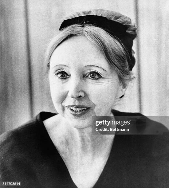 Chicago: Anais Nin, author, in 1972 photo.