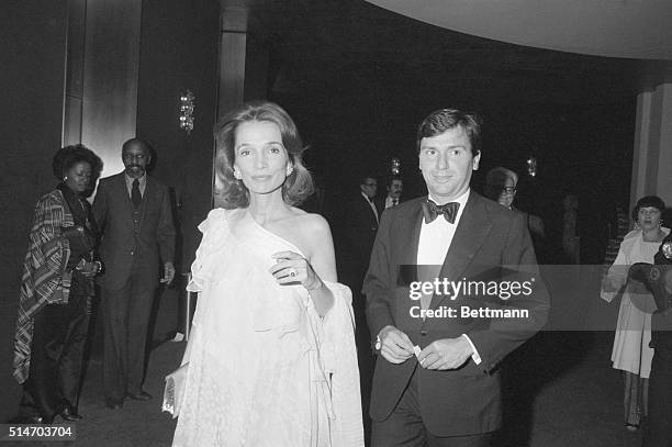 Accompanied by lawyer Peyer Tuffo, Princess Lee Radziwill attends the fundraiser for the Performing Arts Research Center of the New York Public...