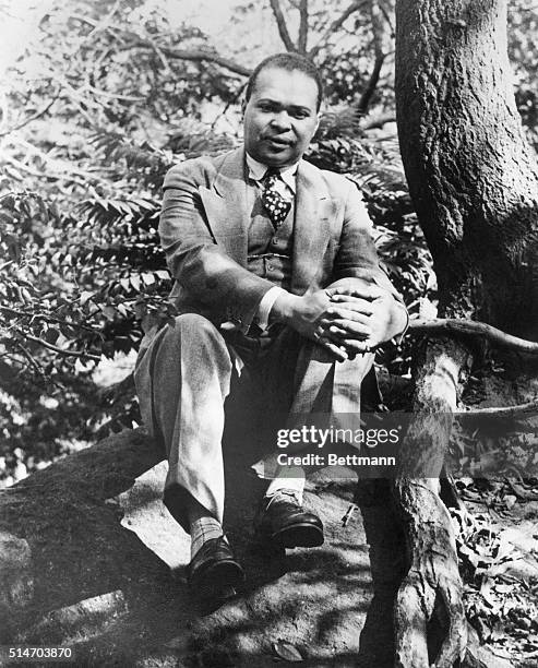 Countee Cullen, poet whose volume of poems, "Color" appeared in 1925.