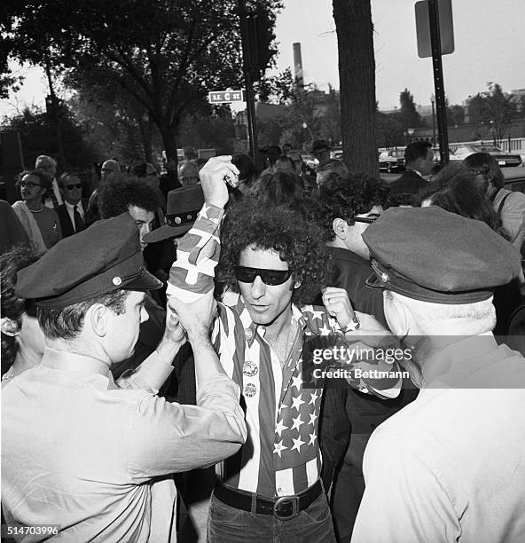 Abbie Hoffman is arrested while trying to interrupt a meeting of a subcommittee of the House Committee on Un-American Activities which is...