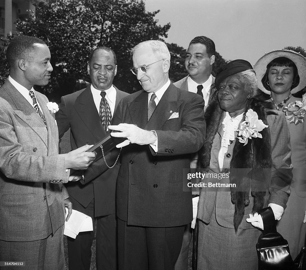 President Truman Receives Abbott Award