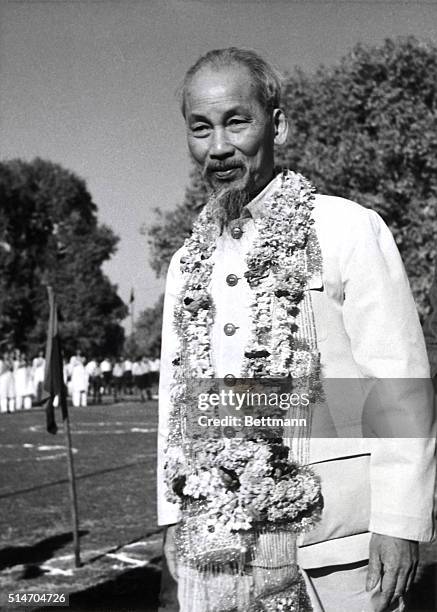 The President of Vietnam, Ho Chi Minh, visits Delhi, India on an official state visit.