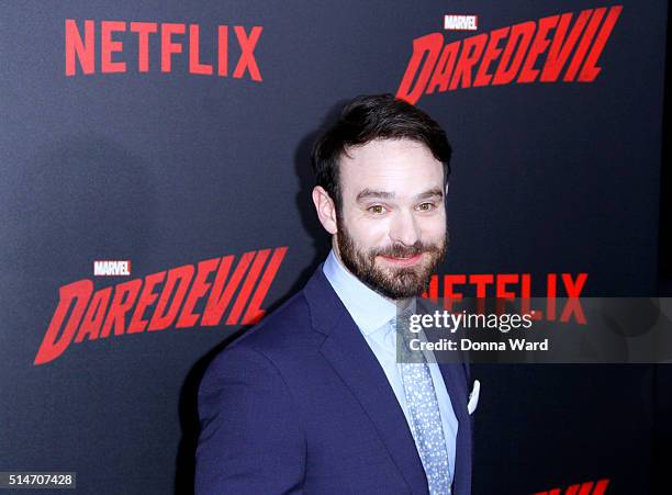 Charlie Cox attends the "Daredevil" Season 2 Premiere at AMC Loews Lincoln Square 13 theater on March 10, 2016 in New York City.