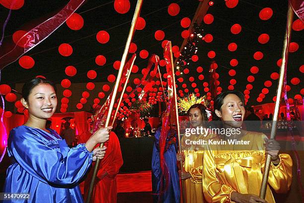 The after-party is seen for the premiere of Paramount Pictures' "Team America: World Police", on October 11, 2004 in Los Angeles, California.