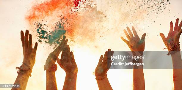 what it means to feel alive - holi color stock pictures, royalty-free photos & images