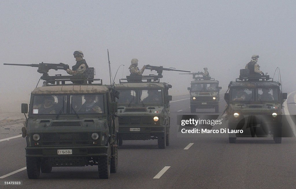 Italian Army Conduct Operation Strong Hammer In Nasiriyah