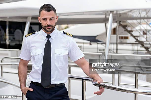 young ship captain - man in military uniform stock pictures, royalty-free photos & images