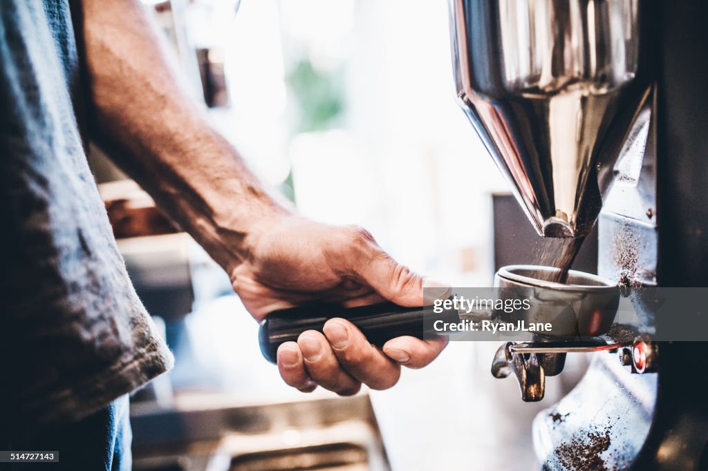 Granos de café Espresso de esmerilado