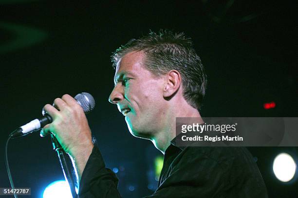 British singer Paul Roberts of The Stranglers performs live on stage at The Prince of Wales October 12, 2004 in Melbourne, Australia.