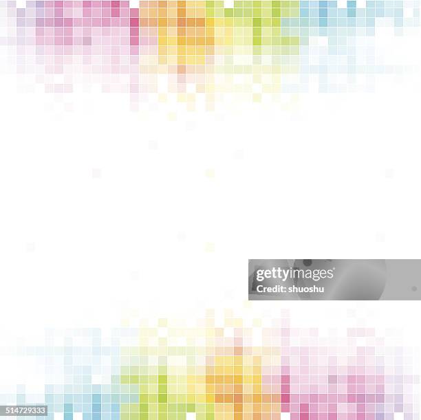 abstract colorful check pattern technology background - red electrical background stock illustrations