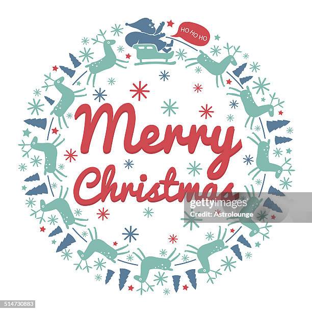 merry christmas - reef stock illustrations