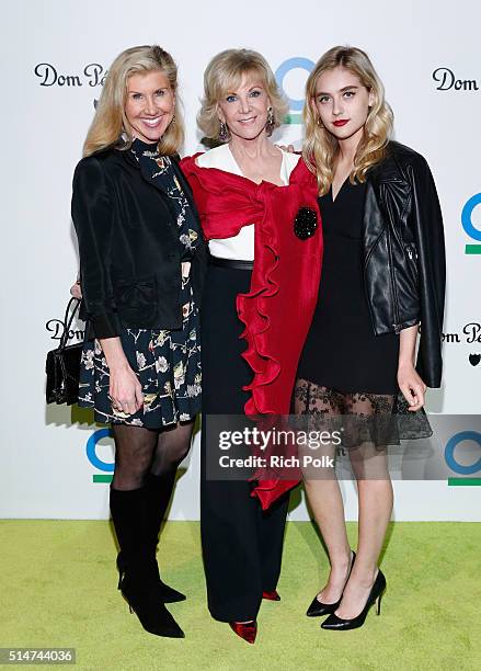 Kevyn Wynn, Elaine Wynn and guest arrive at the 20th Annual Los Angeles Gala Dinner hosted by Conservation International on March 10, 2016 in Culver...