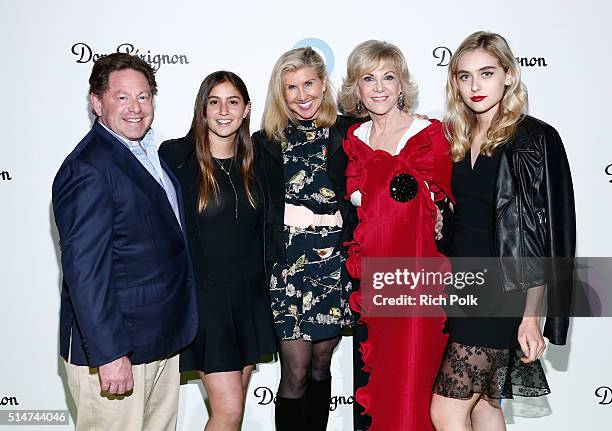 Kevyn Wynn , Elaine Wynn and guests arrive at the 20th Annual Los Angeles Gala Dinner hosted by Conservation International on March 10, 2016 in...