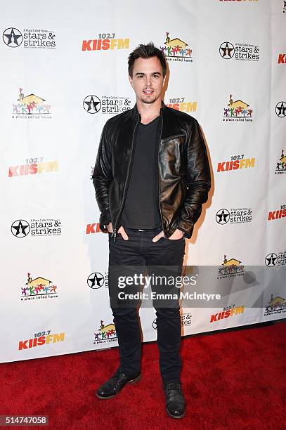 Actor Darin Brooks attends 'A Place Called Home celebrates 'Stars and Strikes' 2016' at PINZ Bowling & Entertainment Center on March 10, 2016 in...