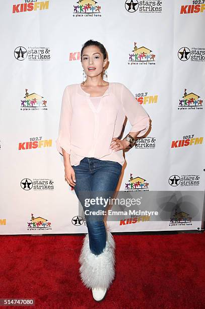 Actress Nataliya Joy Prieto attends 'A Place Called Home celebrates 'Stars and Strikes' 2016' at PINZ Bowling & Entertainment Center on March 10,...