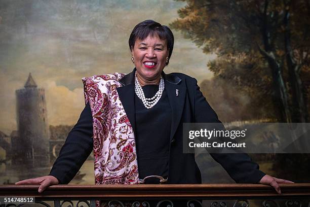 Patricia Scotland, Baroness Scotland of Asthal, poses for a photograph in Marlborough House on March 10, 2016 in London, England. Patricia Scotland...