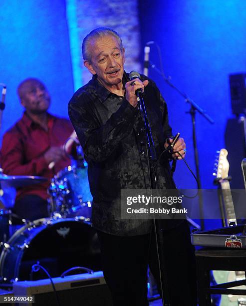 Musician Charlie Musselwhite performs at City Winery on March 10, 2016 in New York City.