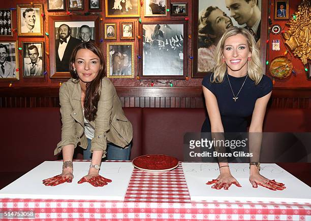 Drita D'Avanzo and Brittany Fogarty promote the VH1 Series Finale of "Mob Wives" at Buca di Beppo Times Square on March 10, 2016 in New York City.