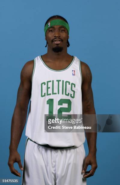 Ricky Davis of the Boston Celtics poses for a portrait during NBA Media Day on October 4, 2004 in Boston, Massachusetts. NOTE TO USER: User expressly...