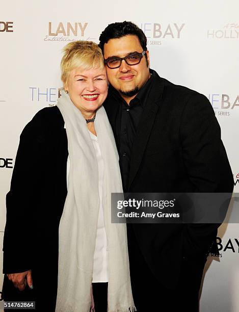 Mary Maderes and Gregori Martin attend the 5th Annual LANY Entertainment Mixer at St. Felix on March 10, 2016 in Hollywood, California.