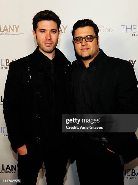 Kristos Andrews and Gregori Martin attend the 5th Annual LANY Entertainment Mixer at St. Felix on March 10, 2016 in Hollywood, California.