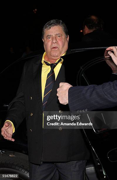 Actor Jerry Lewis arrives at a special screening of "The Nutty Professor" which he hosted on October 12, 2004 at the Paramount Theater in Hollywood,...