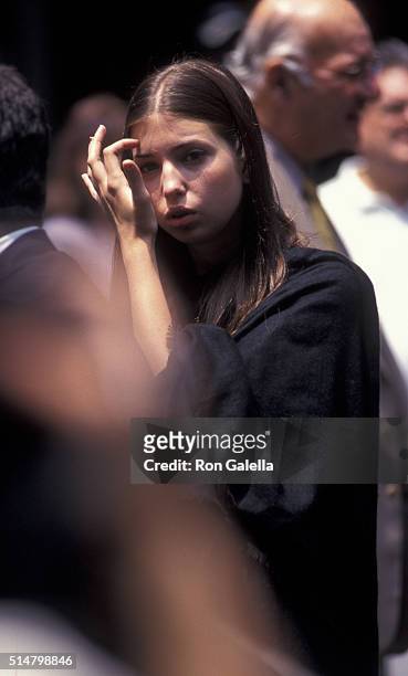 Ivanka Trump attends Fred Trump Funeral Service on June 29, 1999 at Marble Collegiate Church in New York City.