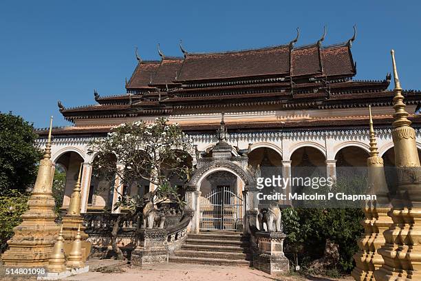 wat bo, siem reap, cambodia - wat stock pictures, royalty-free photos & images