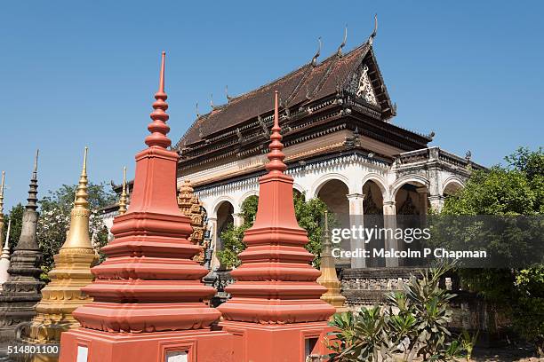 wat bo, siem reap, cambodia - vat fotografías e imágenes de stock