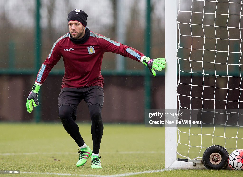 Aston Villa Training Session