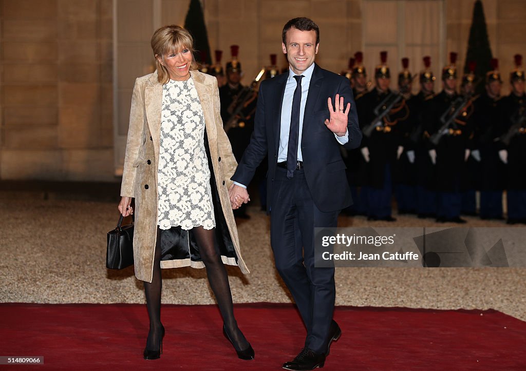 State Dinner in Honor Of King Willem-Alexander of the Netherlands and Queen Maxima At Elysee Palace