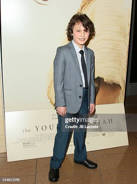 Adam Greaves Neal attends the screening of Focus Features' "The Young Messiah" on March 10, 2016 in Los Angeles, California.