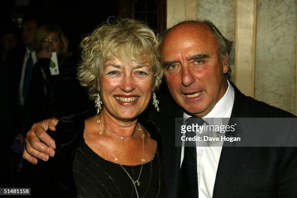 Actor Jude Law's parents, Maggie and Peter Law arrive at the party following the World Premiere of "Alfie" at Koko Camden on October 14, 2004 in...