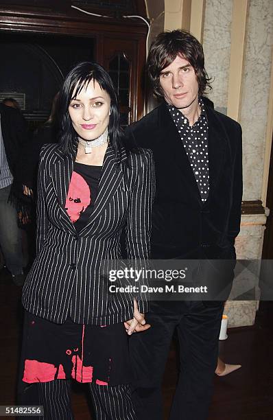 Singer Siobhan Fahey and guest attend the party following the World Premiere of "Alfie", at Koko, Camden on October 14, 2004 in London.