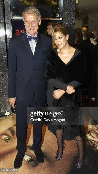 Charlie Watts' daughter Seraphina Watts and guest arrive at the World Premiere of "Alfie" at the Empire Leicester Square, on October 14, 2004 in...