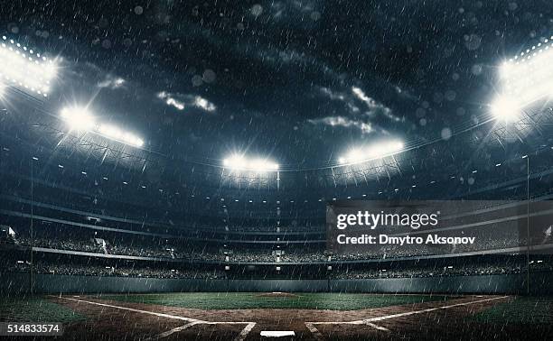 stade de baseball - baseball stadium photos et images de collection