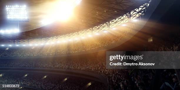 sport stadion tribünen - football stadium stock-fotos und bilder