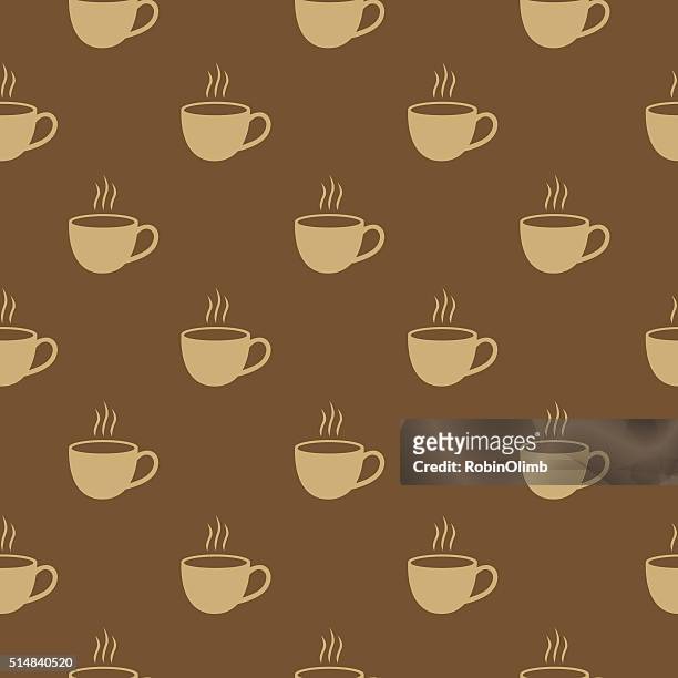 stockillustraties, clipart, cartoons en iconen met coffee cup pattern - coffee cup