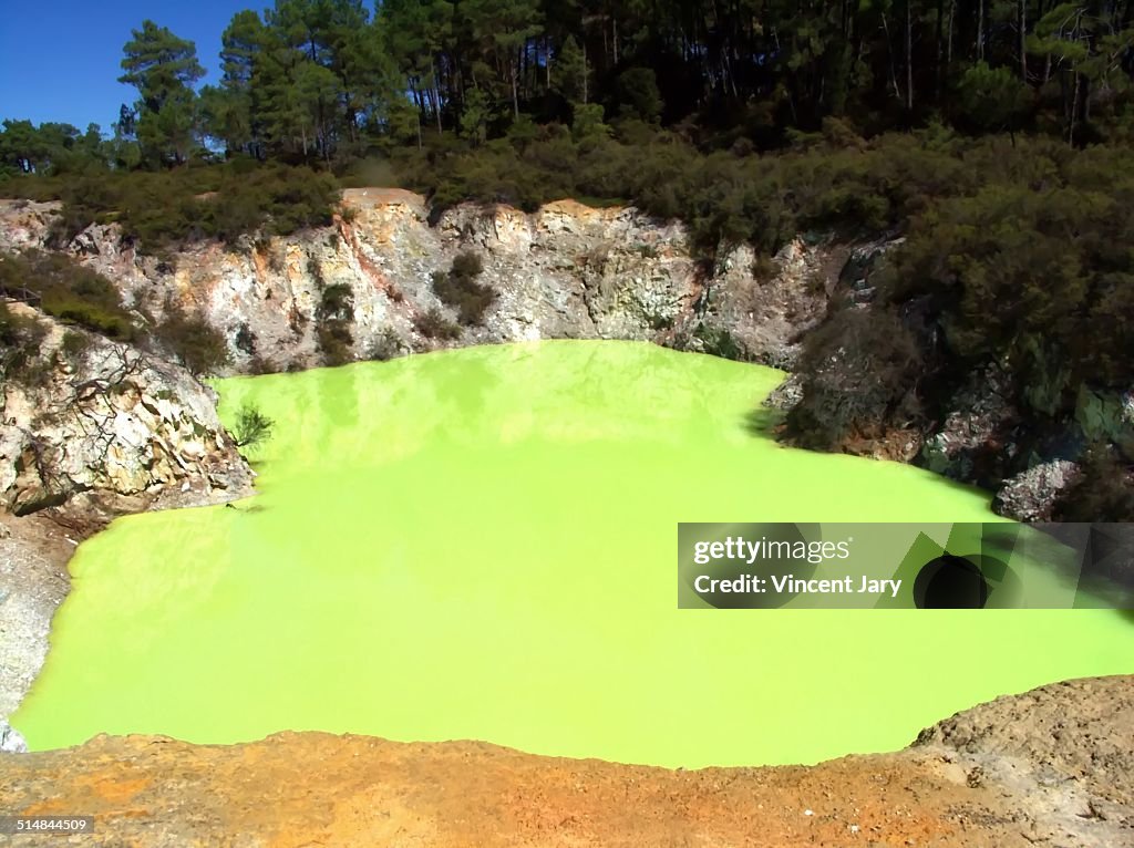Yellow crater