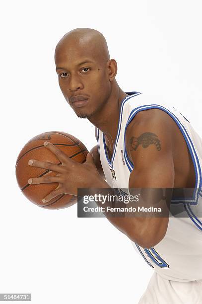 Keith Bogans of the Orlando Magic poses for a portrait during NBA Media Day on October 4, 2003 in Orlando, Florida. NOTE TO USER: User expressly...