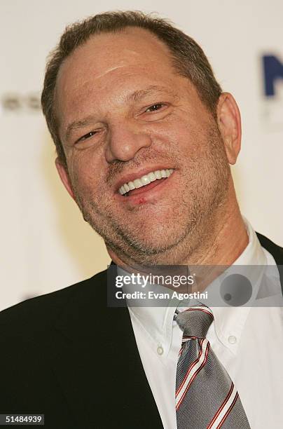 Miramax Films President Harvey Weinstein attends the The Westport Country Playhouse gala benefit dinner at The Hyatt Regency, October 14, 2004...