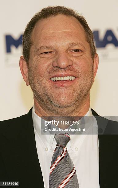 Miramax Films President Harvey Weinstein attends the The Westport Country Playhouse gala benefit dinner at The Hyatt Regency, October 14, 2004...