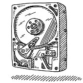 Draw Computer Disk How To Draw A Computer Hard Disk