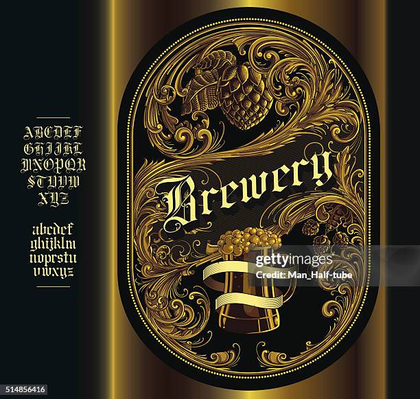 beer label - beer label stock illustrations