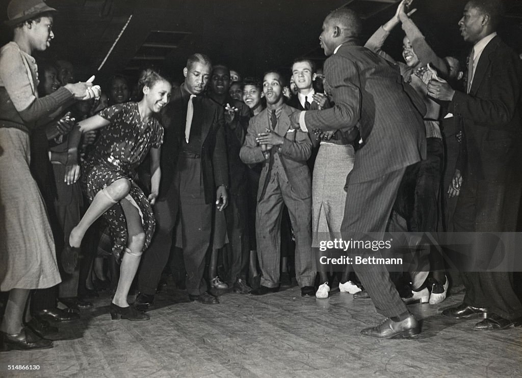 African Americans Dancing In Harlem Nightclub