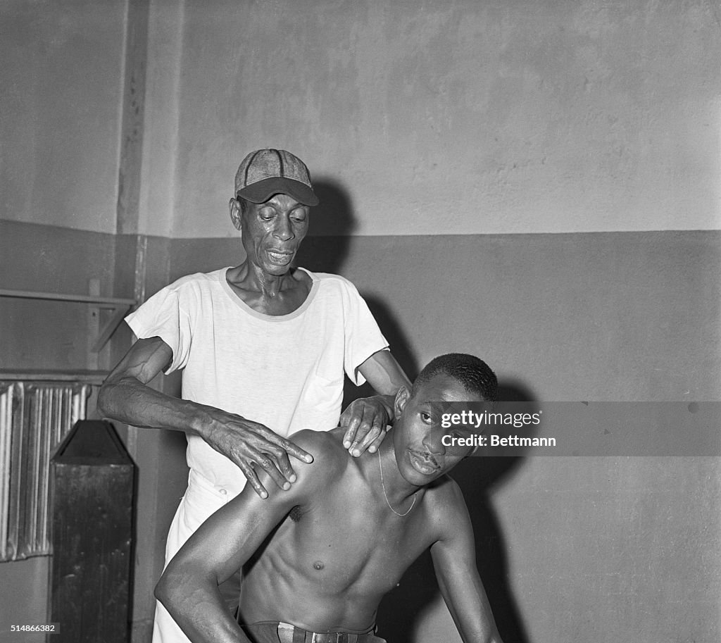 Trainer Frank Floyd And Satchel Paige