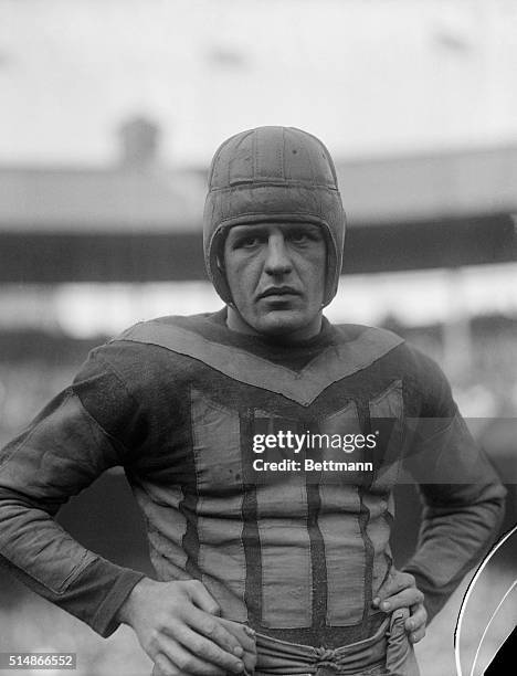 Red Grange of the Chicago Bears during a game against the Giants at the Polo Grounds in New York City.