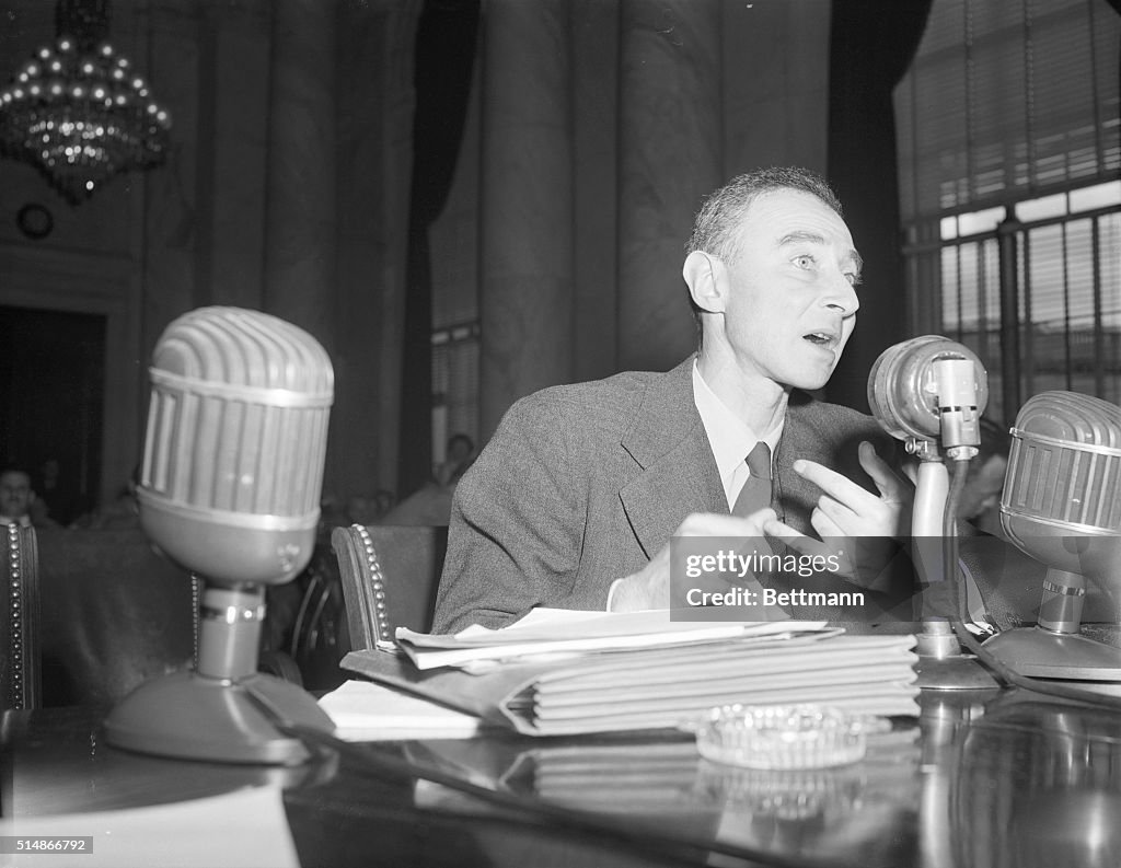 J.Robert Oppenheimer Testifying