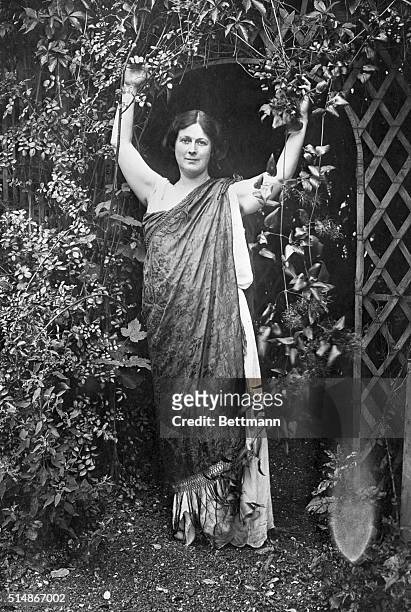 Isadora Duncan American dancer. Photograph undated.