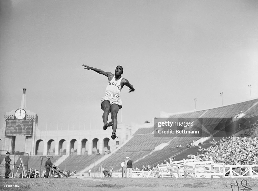 Jackie Robinson at a Track Meet